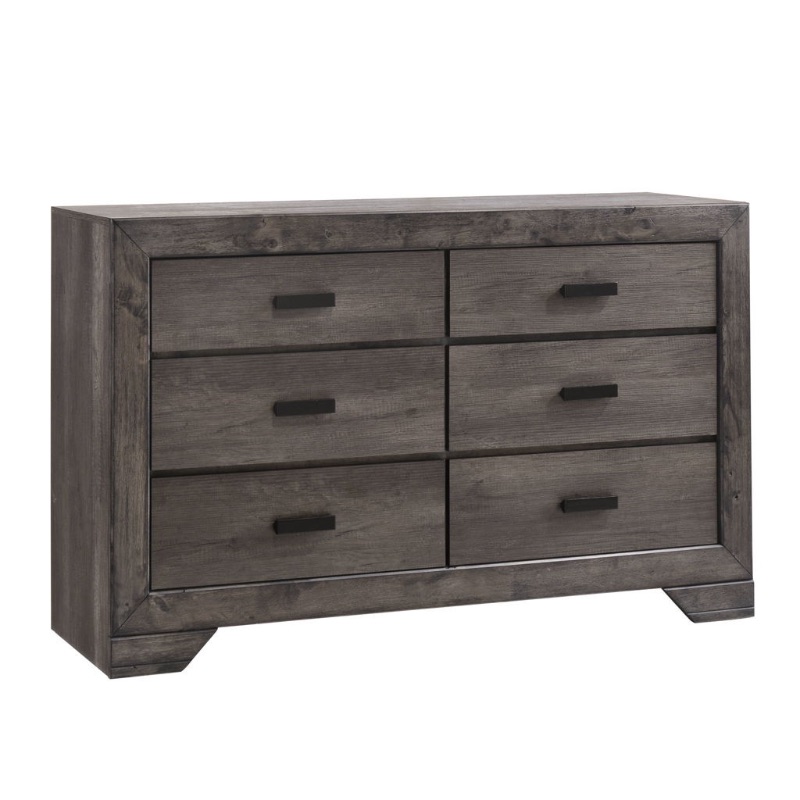 Photo 1 of **SCRAPE**Nathan Dresser
The Nathan 6-Drawer Dresser is what rustic farmhouse dreams are made of! This dresser comes with six, spacious drawers; perfect for keeping all of your belongings neatly stored away. Store away your more delicate items in the felt