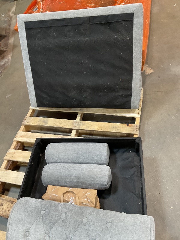 Photo 1 of *** USED/MINOR DAMAGE/UNKNOWN MISSING PARTS***GDFStudio Chenille Recliner Sofa Chair with Curved Armrests,Single Seat Upholstered Lounge Chair with Pocket Springs & High-Density Foam,Sturdy Wood Frame,Removable Cushions,Living Room,Light Gray