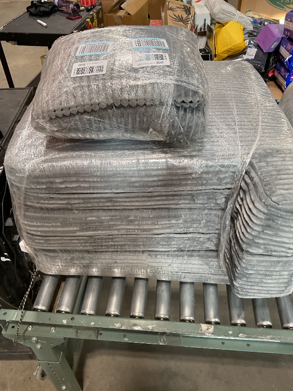 Photo 1 of *** USED/UNKNOWN MISSING HARDWARE***Homall Couches for Living Room, 83" Couch with Soft Deep Seats, Modern Sofa 3 Seater in Corduroy for Apartment, Bedroom (Charcoal Gray)
