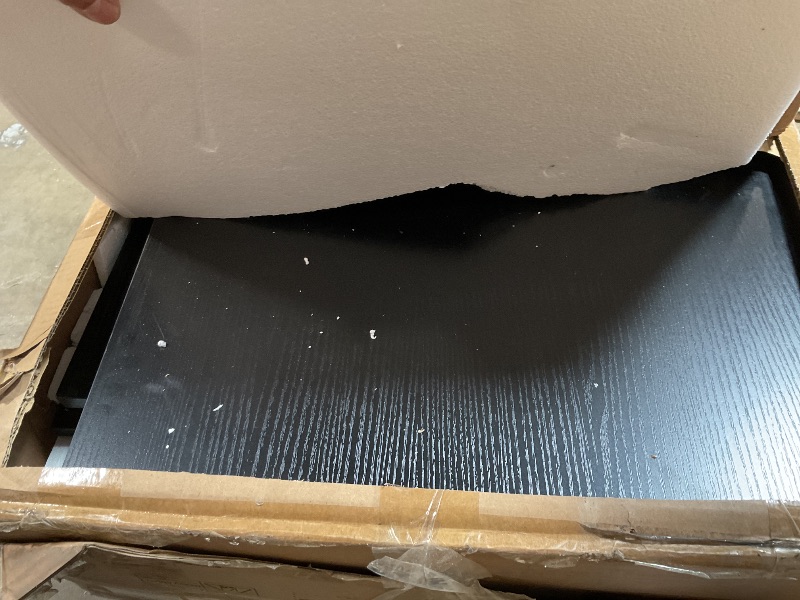 Photo 1 of *** USED/UNKNOWN MISSING HARDWARE***YITAHOME Lift Top Coffee Table Set with Storage Ottoman Bench & Wheels, 4 in 1 Convertible Dinning Center Tables with Hidden Compartment, Farmhouse Coffee Tables for Living Room Furniture, Black