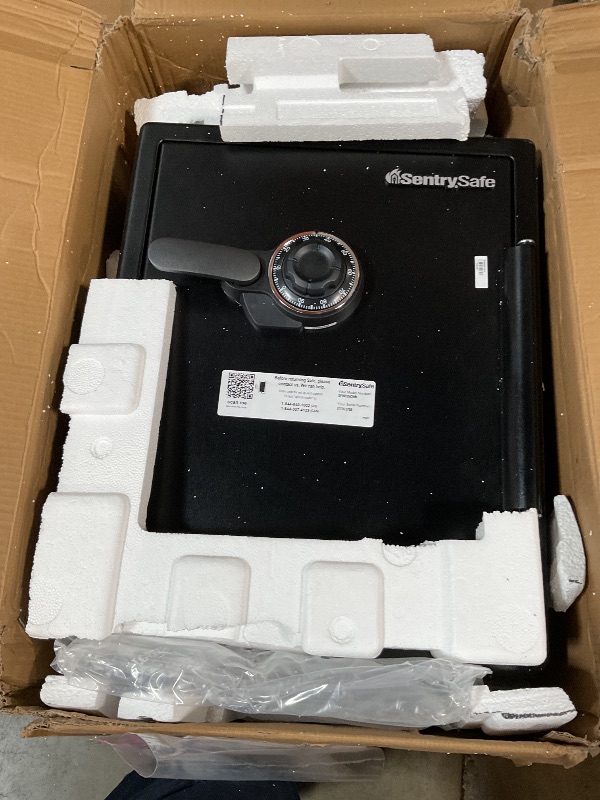 Photo 1 of *** USED***SentrySafe Black Fireproof Waterproof Floor Safe with Dial Combination Lock for Home or Office, 2.05 Cubic Feet, SFW205CWB