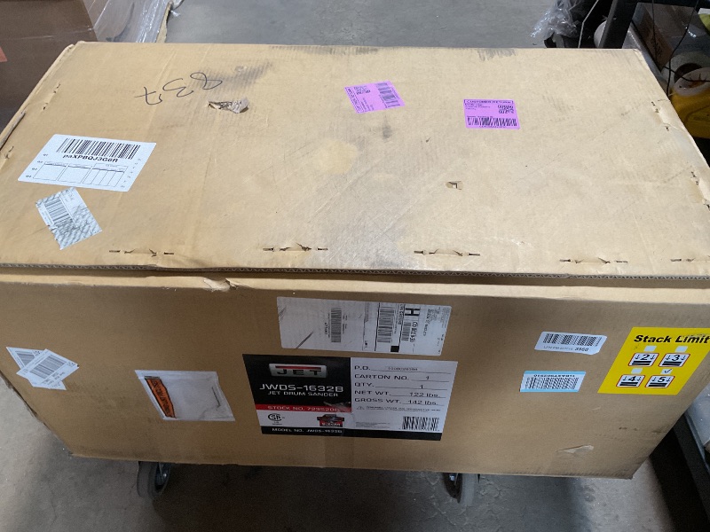 Photo 1 of *** NO STAND***JET 16-Inch Drum Sander, Open Stand, 1-1/2 HP, 115V 1Ph (JWDS-1632)