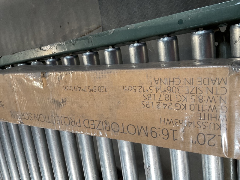 Photo 1 of *** MINOR DAMAGE***YODOLLA 120" Projector Screen Motorized 16:9, 4K HD Pull Down Retractable Projection Screens Electric Automatic Wall Ceiling Movie Screen for Office Classroom Indoor with Remotes