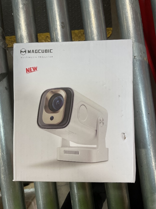 Photo 1 of ?Auto Focus&1080P?Magcubic Mini Smart Projector with 4K Support, Portable Projector with Wifi and Bluetooth, 5W Speaker, Built in Apps, Voice Control, Outdoor Movie Projector