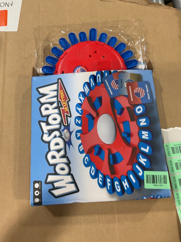 Photo 1 of ***HAS DAMAGES TO LETTERS T-Y*** WORDSTORM Quick Family Word Game | 144 Challenge Categories | Party Game for Adults, Teens & Kids