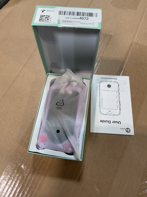 Photo 1 of **VOLUME DOES NOT GO DOWN** Kids Smart Phone for Girls, Christmas Birthday Gifts for Girls Age 3-10 Kids Toys Cell Phone, 2.8" Touchscreen Toddler Learning Play Toy Phone with Dual Camera, Game, Music Player, 8GB Card Purple