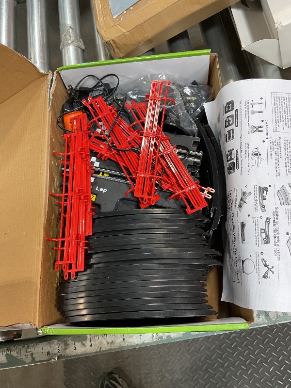 View 2 of 2 in 1 Slot Car Race Track Sets with 4 Slot Cars, 1:43 Electric Car Track for Boys, Dual Racing Game Lap Counter Circular Slope Track Sets, Birthday Gifts Toys for Boys Kids Ages 6 7 8 9 10 11 12