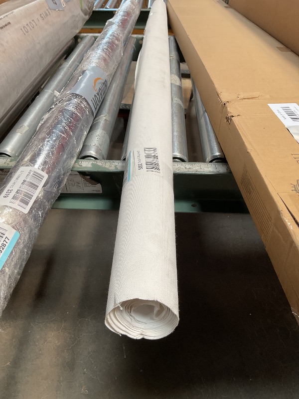 Photo 1 of *** MINOR DAMAGE ***Kinlop 61 Inch x 10 Feet Double Primed Cotton Canvas White Canvas Roll for Oil and Acrylic Paint