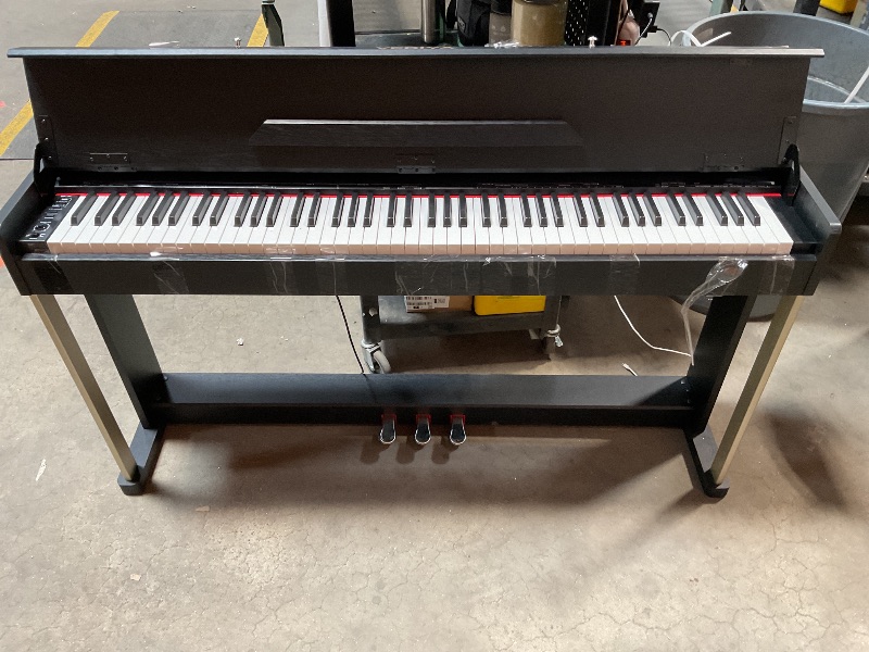 Photo 1 of *** MINOR DAMAGE, USED***Vediya 88 Key Weighted Digital Piano Keyboard - Wood Piano Desk to Vanity, Hammer Action Electric Piano with MIDI, Ideal Home Digital Pianos & Keyboard Piano for Beginners (Black)