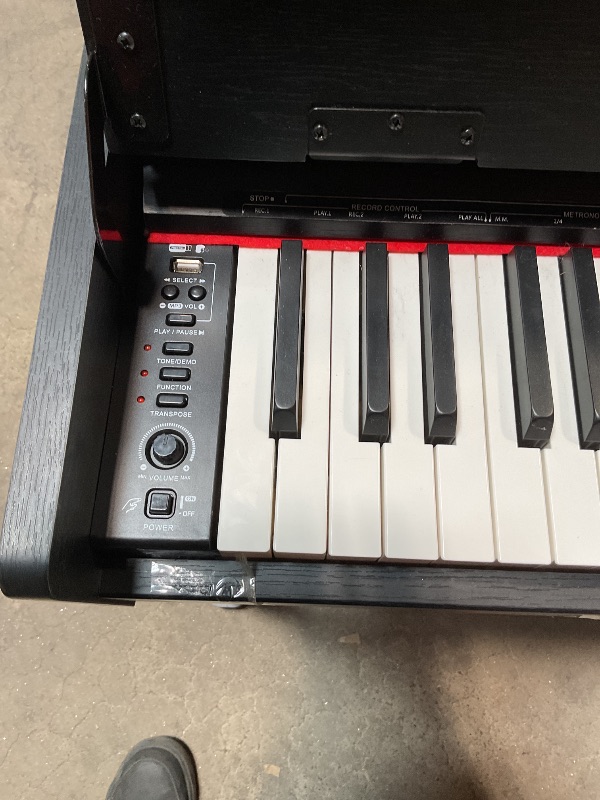 Photo 1 of *** MINOR DAMAGE, USED***Vediya 88 Key Weighted Digital Piano Keyboard - Wood Piano Desk to Vanity, Hammer Action Electric Piano with MIDI, Ideal Home Digital Pianos & Keyboard Piano for Beginners (Black)