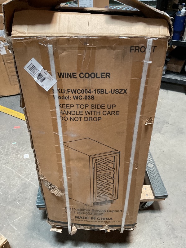 Photo 1 of 15 Inch Dual Zone Wine Fridge, 28 Bottles Wine Fridge Under Counter with Removable Shelves & Double-Layer Glass Door, Wine Refrigerators Freestanding or Built-In, Wine Cooler for Home, Office (Black)