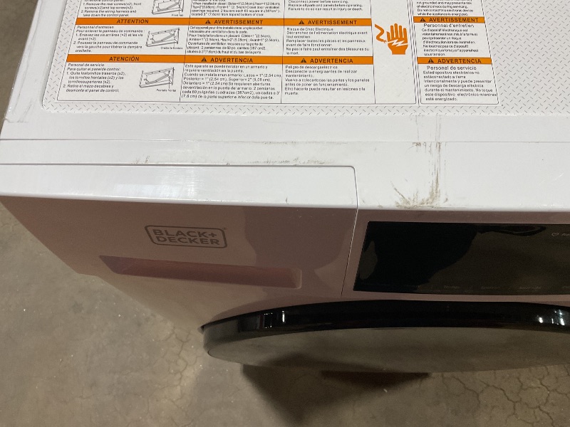 Photo 1 of *** USED/MINOR SCUFFS ***BLACK+DECKER Washer and Dryer Combo, 2.7 Cu. Ft. All In One Washer and Dryer with LED Display & 16 Cycles