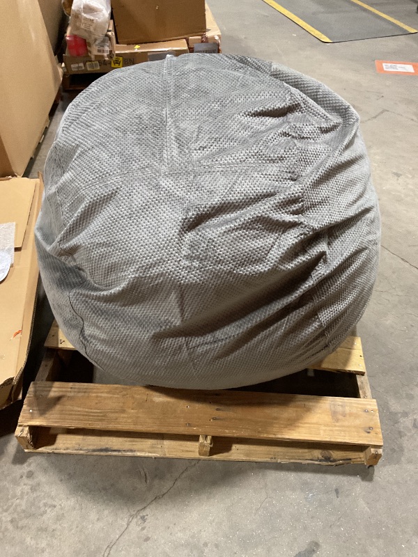 Photo 1 of *** DIRTY FROM TRANSPORT ***CordaRoy's Chenille Bean Bag-Convertible Bean Bag Chair-Machine-Washable Chenille Fabric Cover-for Basement,Living Room,Game Room,Dorm & More - Full Size - Charcoal | Made in The USA