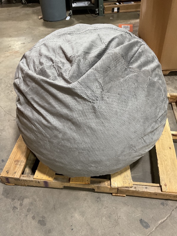 Photo 1 of *** DIRTY FROM TRANSPORT ***CordaRoy's Chenille Bean Bag-Convertible Bean Bag Chair-Machine-Washable Chenille Fabric Cover-for Basement,Living Room,Game Room,Dorm & More - Full Size - Charcoal | Made in The USA
