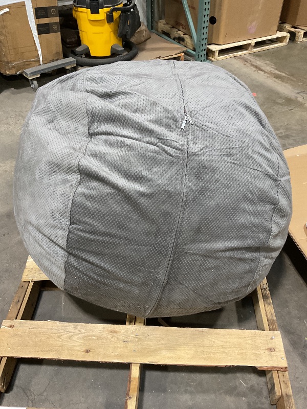 Photo 1 of *** DIRTY FROM TRANSPORT ***CordaRoy's Chenille Bean Bag-Convertible Bean Bag Chair-Machine-Washable Chenille Fabric Cover-for Basement,Living Room,Game Room,Dorm & More - Full Size - Charcoal | Made in The USA
