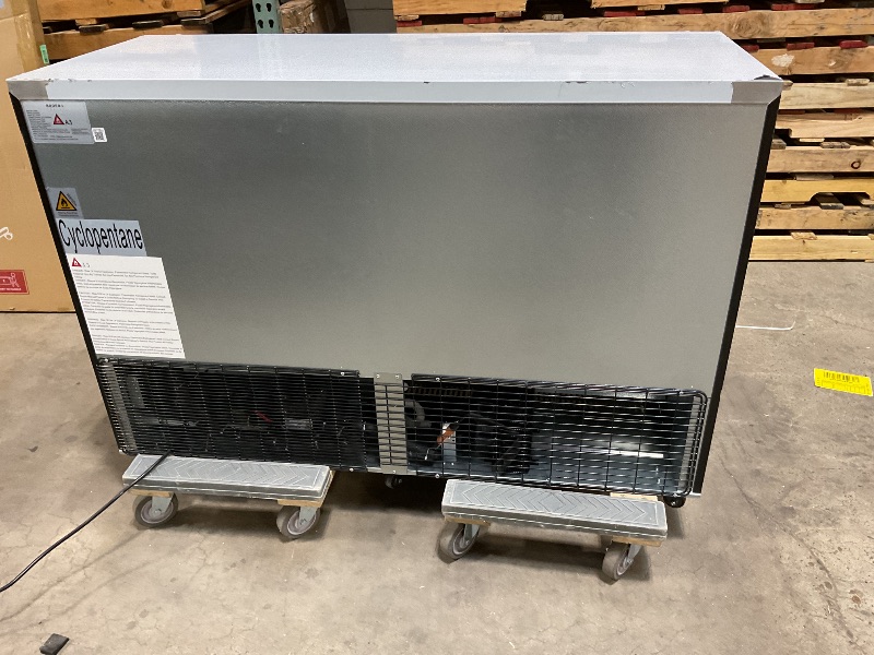 Photo 1 of *** MINOR DAMAGE/LIGHT SWITCH DAMAGE/MINOR SCUFFS, AND SCRATCHES***BODEGACOOLER Commercial Bar Cooler With 3 Glass Doors,12 Cu.Ft Counter Height Back Beverage Refrigerator,Display Bar Fridge with LED Lighting,Beverage Cooler for Beer Stainless Steel Top,W