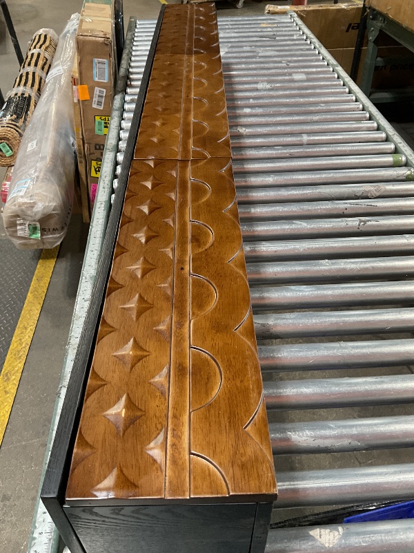 Photo 1 of *** UNKNOWN MISSING HARDWARE/MINOR DAMAGE ****Fully Assembled Solid Wood Floating TV Stand 70 inch