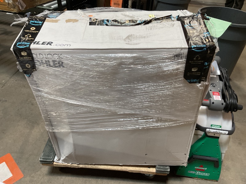 Photo 1 of *** MAJOR DAMAGE/SEE PHOTOS ***KOHLER 78080-0 Reach Comfort Height Chair Height One-Piece Compact Elongated Toilet with Skirted Trapway, Left-Hand Trip Lever, 1.28 GPF