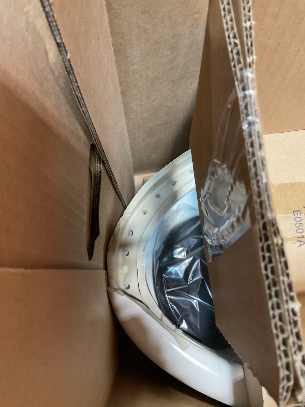 Photo 1 of *** MAJOR DAMAGE/SEE PHOTOS ***KOHLER 78080-0 Reach Comfort Height Chair Height One-Piece Compact Elongated Toilet with Skirted Trapway, Left-Hand Trip Lever, 1.28 GPF