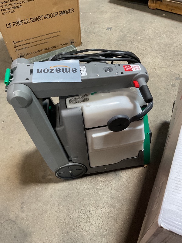 Photo 1 of *** USED/MAJOR DAMAGE***BISSELL® Big Green® Professional Carpet Cleaner with XL DirtLifter PowerBrush, 9-inch Long Reach Hose, 6-inch Tough Stain Tool, Includes BISSELL PRO MAX Formula with Stain Protect Technology