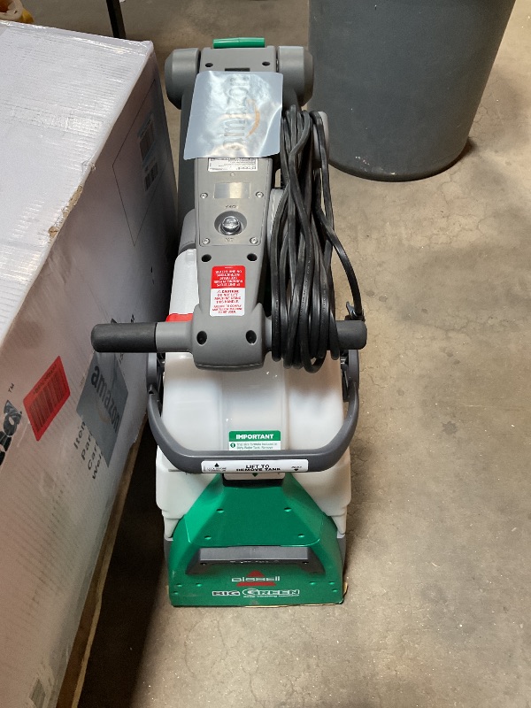 Photo 1 of *** USED/MAJOR DAMAGE***BISSELL® Big Green® Professional Carpet Cleaner with XL DirtLifter PowerBrush, 9-inch Long Reach Hose, 6-inch Tough Stain Tool, Includes BISSELL PRO MAX Formula with Stain Protect Technology