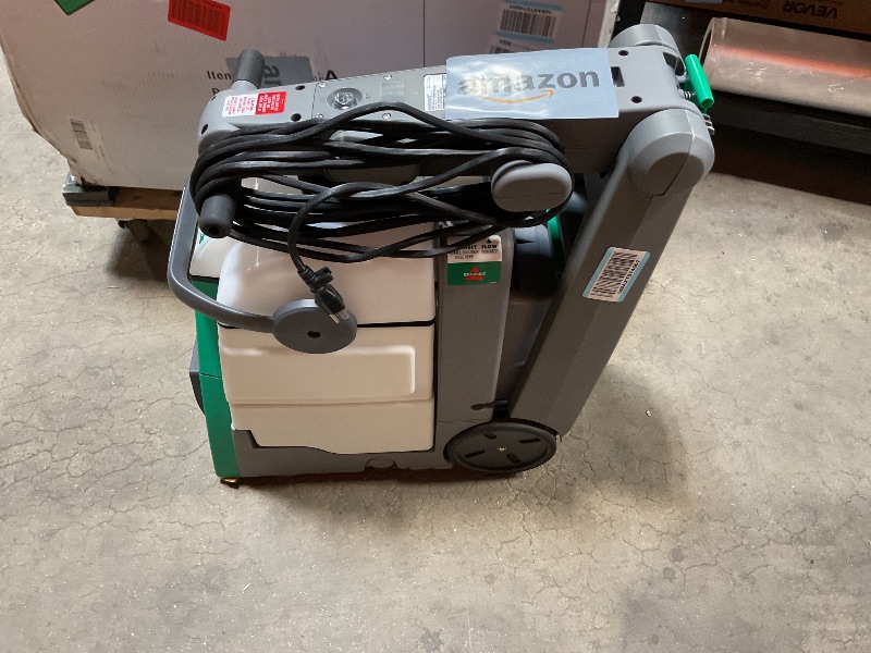Photo 1 of *** USED/MAJOR DAMAGE***BISSELL® Big Green® Professional Carpet Cleaner with XL DirtLifter PowerBrush, 9-inch Long Reach Hose, 6-inch Tough Stain Tool, Includes BISSELL PRO MAX Formula with Stain Protect Technology