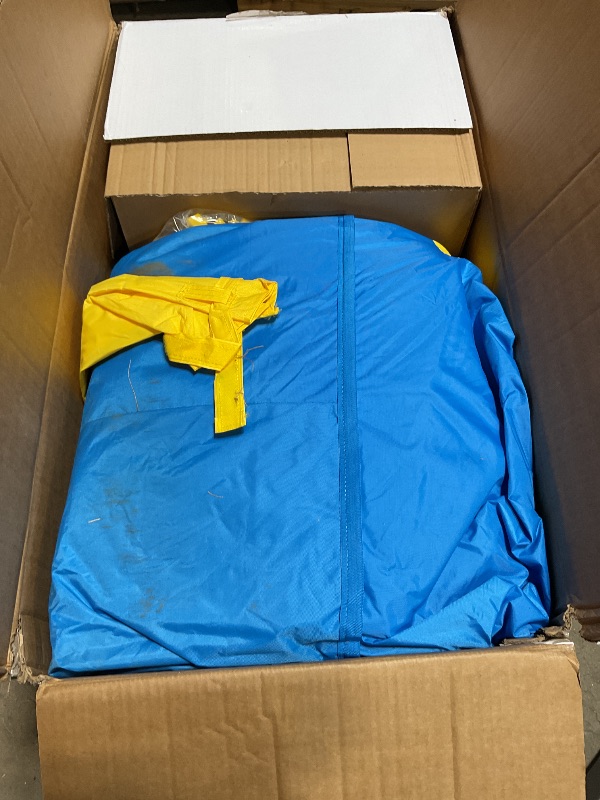 Photo 1 of *** USED/MINOR DAMAGE***Bounceland Inflatable Party Castle Bounce House Bouncer, 16 ft L x 13 ft W x 10.3 ft H, Basketball Hoop, Removable Sun Roof, UL Strong Blower included, Fun Slide and Bounce Area, Castle Theme for Kids