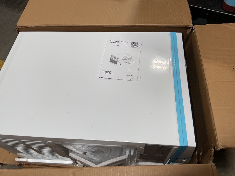 Photo 1 of *** MINOR DAMAGE ***Garvee 6000 BTU U-Shaped Window Air Conditioner, Cools Up to 269 Sq.Ft., Ultra Quiet Operation, Energy Efficient, Includes Remote Control, White
