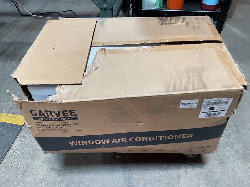 Photo 1 of *** MINOR DAMAGE ***Garvee 6000 BTU U-Shaped Window Air Conditioner, Cools Up to 269 Sq.Ft., Ultra Quiet Operation, Energy Efficient, Includes Remote Control, White