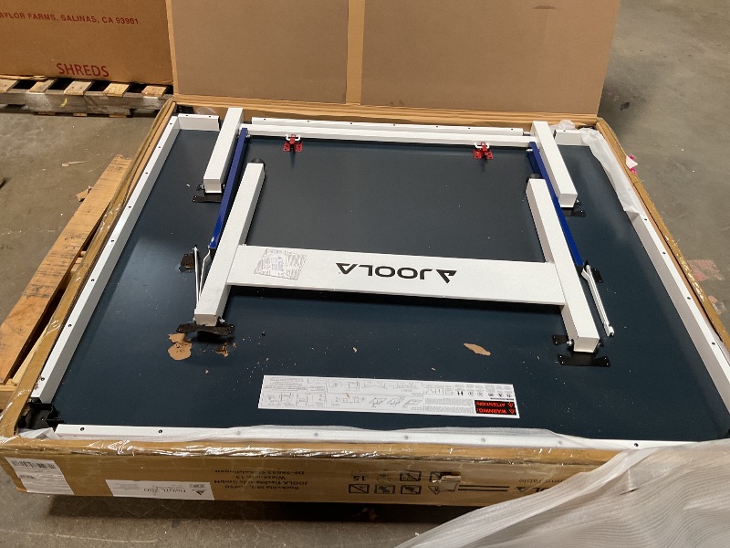 Photo 1 of *** MAJOR DAMAGE ***JOOLA Rally TL Professional MDF Indoor Ping Pong Table w/Quick Clamp Table Tennis Net & Post Set - 10 Minute Easy Assembly - Corner Ball Holders - Tournament Quality - Includes Playback Mode