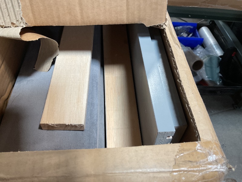 Photo 1 of *** BOX 3 ONLY ***Ball & Cast Twin Size Daybed with 2 Drawers,Velvet Upholstered Day Bed W/Storage Shelves and Flip Cabinets,L Shaped Corner Sofa Bed W/Side Table,No Box Spring Needed,for Apartment,Bedroom,Gray
