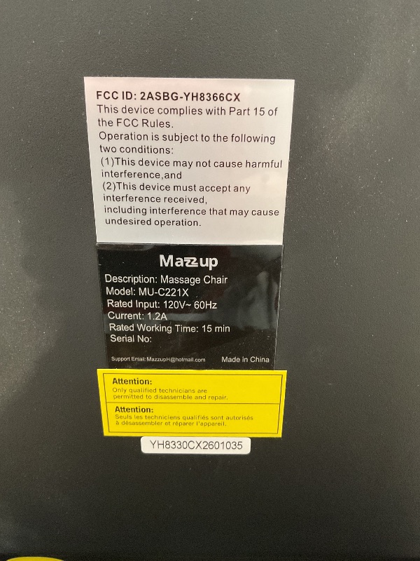 Photo 1 of *** MINOR SCRATCHES***Massage Chair, Zero Gravity Full Body Massage Chair, Shiatsu Recliner with 14 Massage Points, Lumbar & Calf Heating, 20 Auto Modes, Spacious Massage Area, Bluetooth Speaker, Touch Screen Controller