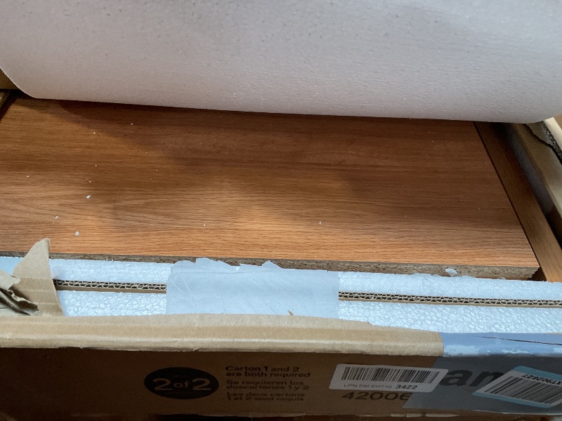 Photo 1 of *** BOX 2 ONLY ***Sauder Storage Cabinet, Highland Oak Finish