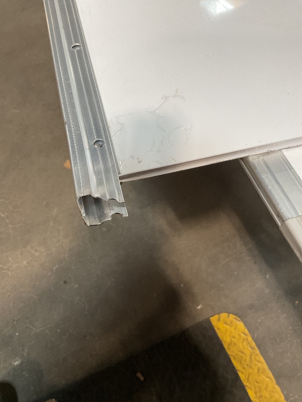 Photo 1 of *** MAJOR DAMAGE ***maxtek Rolling Whiteboard, 96x48 Large Double-Sided White Board Dry Erase on Wheels, Giant Magnetic White Board Standing for Office, School, Home Office, Homeschool