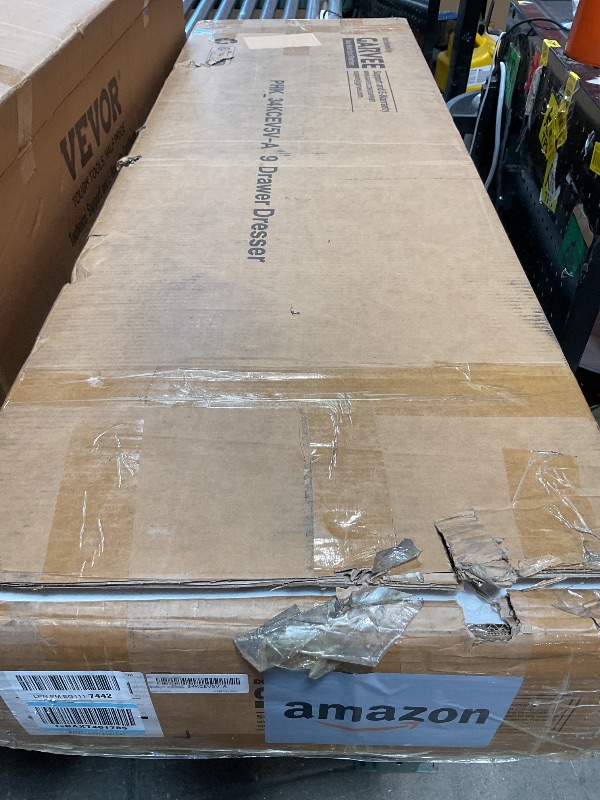 Photo 1 of **FOR PARTS ONLY/  MISSING ASSEMBLY PIECES** GarveeHome 9 Drawer Dresser for Bedroom, Wide Modern Chest of Drawers, Large Wood Dresser Wooden Storage Organizer for Living Room, Hallway Entryway