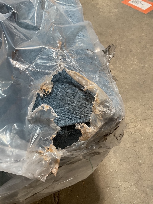 Photo 1 of *** MINOR DAMAGE/DIRTY FROM TRANSPORT ***Signature Design by Ashley Cashton Modern Upholstered Chair, Blue