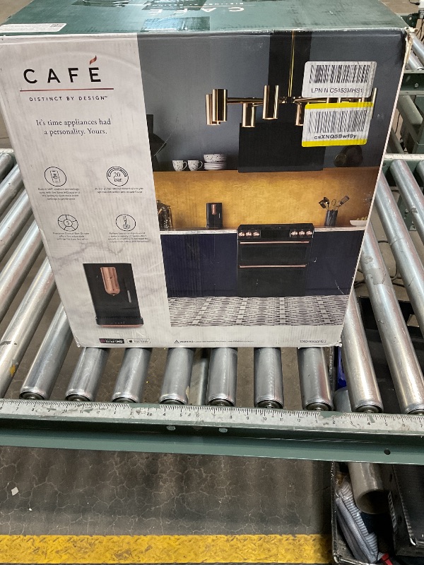 Photo 1 of **HAS DAMAGES/ POSSIBLY FOR PARTS** Café Affetto Automatic Espresso Machine + Milk Frother | Built-In & Adjustable Espresso Bean Grinder | One-Touch Brew in 90 Seconds | Matte Black, 1.2 Liter, (C7CEBBS3RD3)