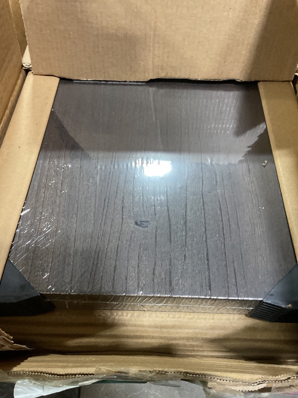 Photo 1 of **SHELF ONLY MISSING ASSEMBLY HARDWARE** Floating Shelves for Wall, 72"x9.3" Rustic Solid Live-Edge Elm Wood Wall Shelves, Heavy-Duty Floating Shelves with Invisible Brackets, Set of 2 for Living Room, Bedroom, and Kitchen, Grey Finish
