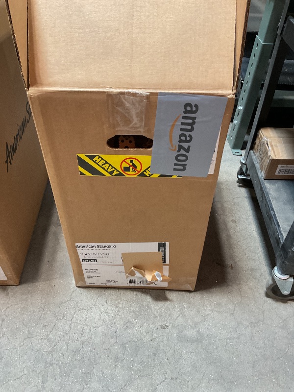 Photo 1 of *** USED/MINOR DAMAGE ****American Standard 606AA002.020 H2Option Two-Piece Toilet with Soft Close Toilet Seat Elongated and Wax Ring, Elongated Front, Chair Height, Dual Flush, White, 0.92-1.28 gpf