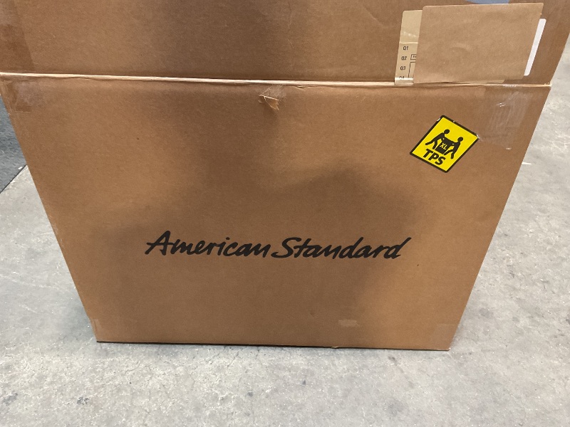 Photo 1 of *** USED/MINOR DAMAGE ****American Standard 606AA002.020 H2Option Two-Piece Toilet with Soft Close Toilet Seat Elongated and Wax Ring, Elongated Front, Chair Height, Dual Flush, White, 0.92-1.28 gpf