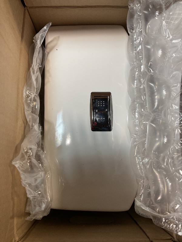 Photo 1 of *** USED/MINOR DAMAGE ****American Standard 606AA002.020 H2Option Two-Piece Toilet with Soft Close Toilet Seat Elongated and Wax Ring, Elongated Front, Chair Height, Dual Flush, White, 0.92-1.28 gpf