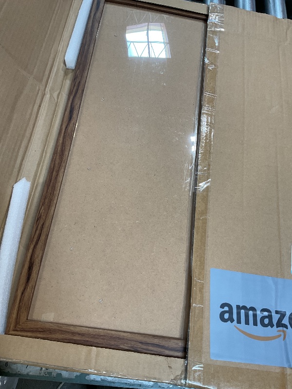 Photo 1 of 16x24 Picture Frame Brown, Rustic 24x16in Poster Frame, Distressed 16 by 24 Canvas Frame, Large Gallery Family Concert Portrait Photo Frame, Anniversary/Birthday/Wedding/Thank you/Christmas Gift