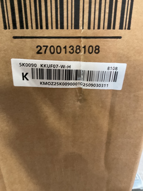 Photo 1 of *** MAJOR DAMAGE ***Kenmore Upright freezer - Convertible Refrigerator/Freezer, 5 Shelves, Garage Ready, Meat Storage,Auto Defrost, Congelador For Home, Apartment, Cottage, Basement, Dorm, 7.0 Cubic Feet Capacity White