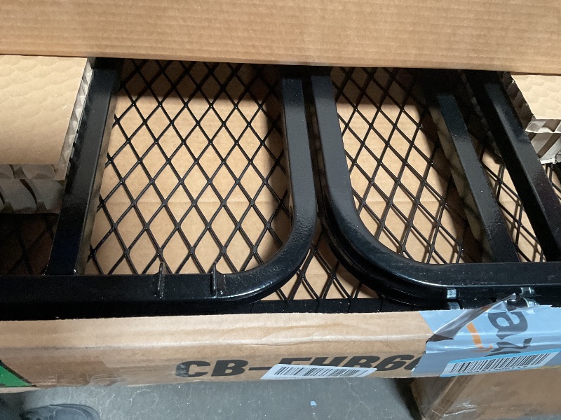 View 3 of *MISSING HITCH*  FORWODE 500 LBS Hitch Cargo Carrier Basket, 60"x24"x14" Folding Hitch Cargo Carrier Rack with High Side Rail for 2 Inch Receiver, Car Rack Rear Luggage Basket for Car SUV Traveling