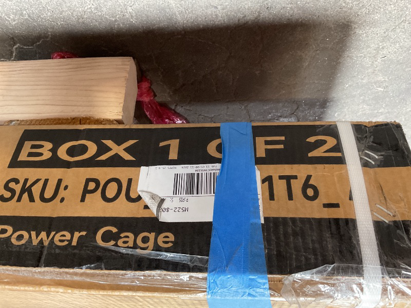 Photo 1 of *** BOX ONE ONLY *** Power Cage, Multi-Function Squat Rack with Dual Independent Pulley System, 2000 LB Capacity Workout Cage with Adjustable Cable Crossover System and Training Attachment for Home Gym