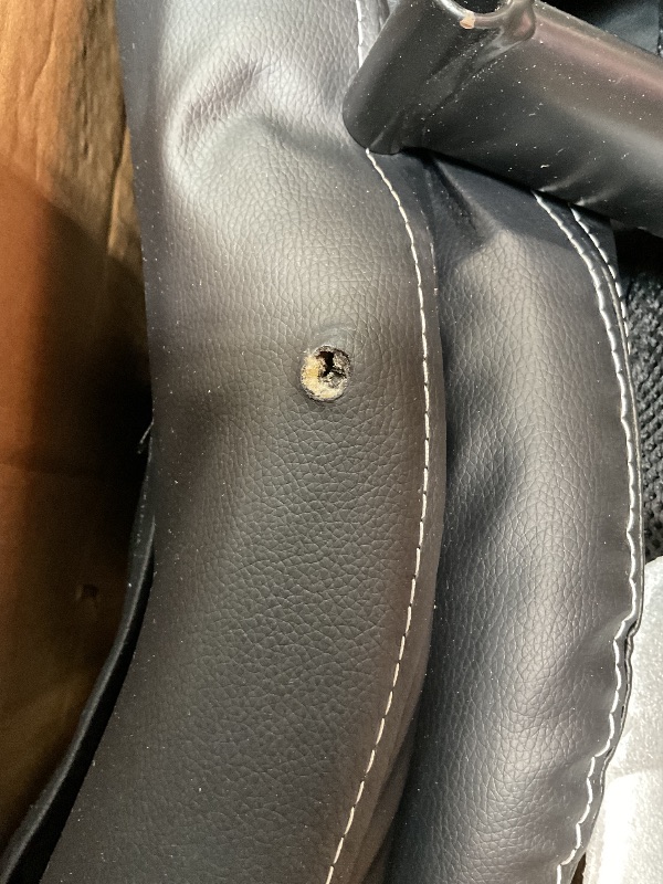 Photo 1 of *** USED/MINOR DAMAGE/UNKNOWN MISSING HARDWARE***BestMassage Big and Tall Office Chair 500lbs Cheap Desk High Back PU Executive Ergonomic Computer Chair with Lumbar Support Headrest Swivel for Women Men Adults,Black