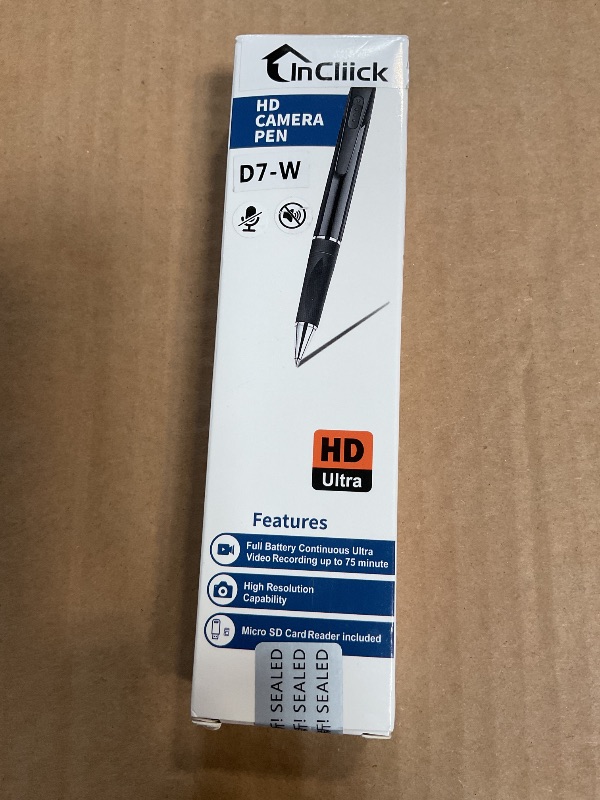 Photo 1 of 1080P Motion-Activated Camera Pen with Wi-Fi & App Alerts, 32GB Included, Portable Hidden Cam 100-Degree View Angle, 250mAh Rechargeable Battery -No Audio