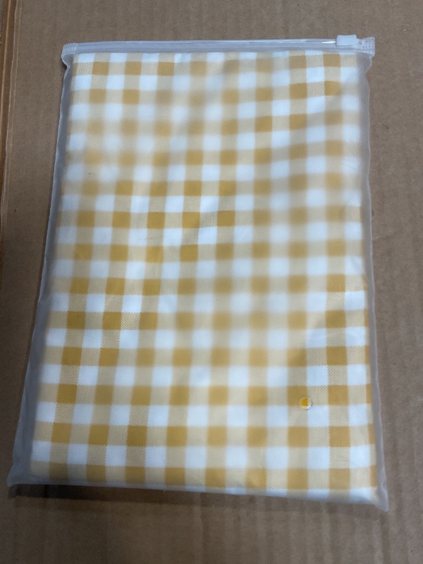 Photo 1 of 100% Cotton Pillowcases Queen Size Yellow Checked 2 Pieces of Pillow Case, 20 inches X 30 inches