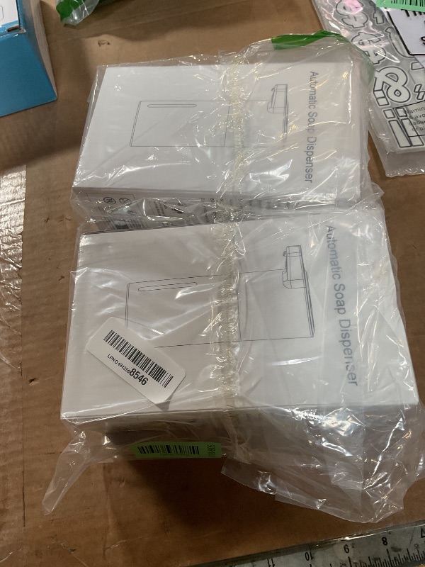 Photo 1 of 2 Pack Automatic Soap Dispenser: 14oz Plastic - Foaming Touchless 4 Level Adjustable Wall Mount Foam Black Rechargeable Electric Auto Smart Soap Dispenser Set - Bathroom Kitchen Hand Dish Lotion