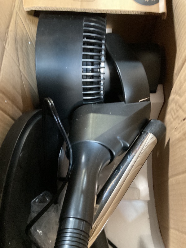 Photo 1 of ***FAN HEAD DAMAGED / POSSIBLY MISSING ASSEMBLY PIECES *** DREO Fan for Bedroom, 2026 Upgraded, 90ft Airflow, 20dB Quiet Fan, 90° Oscillating Standing Fan for Whole Room, DC Motor, 8+H Speeds, 3 Modes, 38-42'' Adjustable Height, 8H Timer, 105° Manual Vert